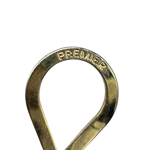 Premier Designs Shiny Dome Round Swirl Clip-on Earrings Gold Tone Retro Chic - Picture 3 of 4